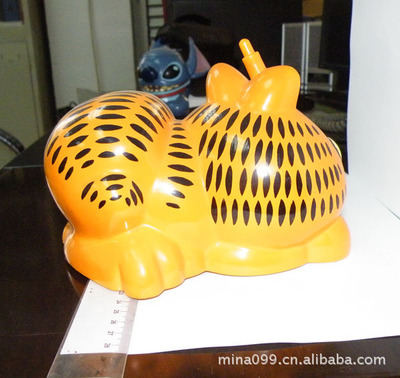 【廠家直銷加菲貓儲(chǔ)蓄罐 兒童玩具創(chuàng)意禮品 塑膠公仔】?jī)r(jià)格,廠家,圖片,塑料、樹脂工藝品,東莞市卓泓塑膠五金制品廠-